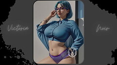 AI: Vibrant blue hair and dark glasses DOMINATRIX - Part 3 - Waifu Models #003 Thumb